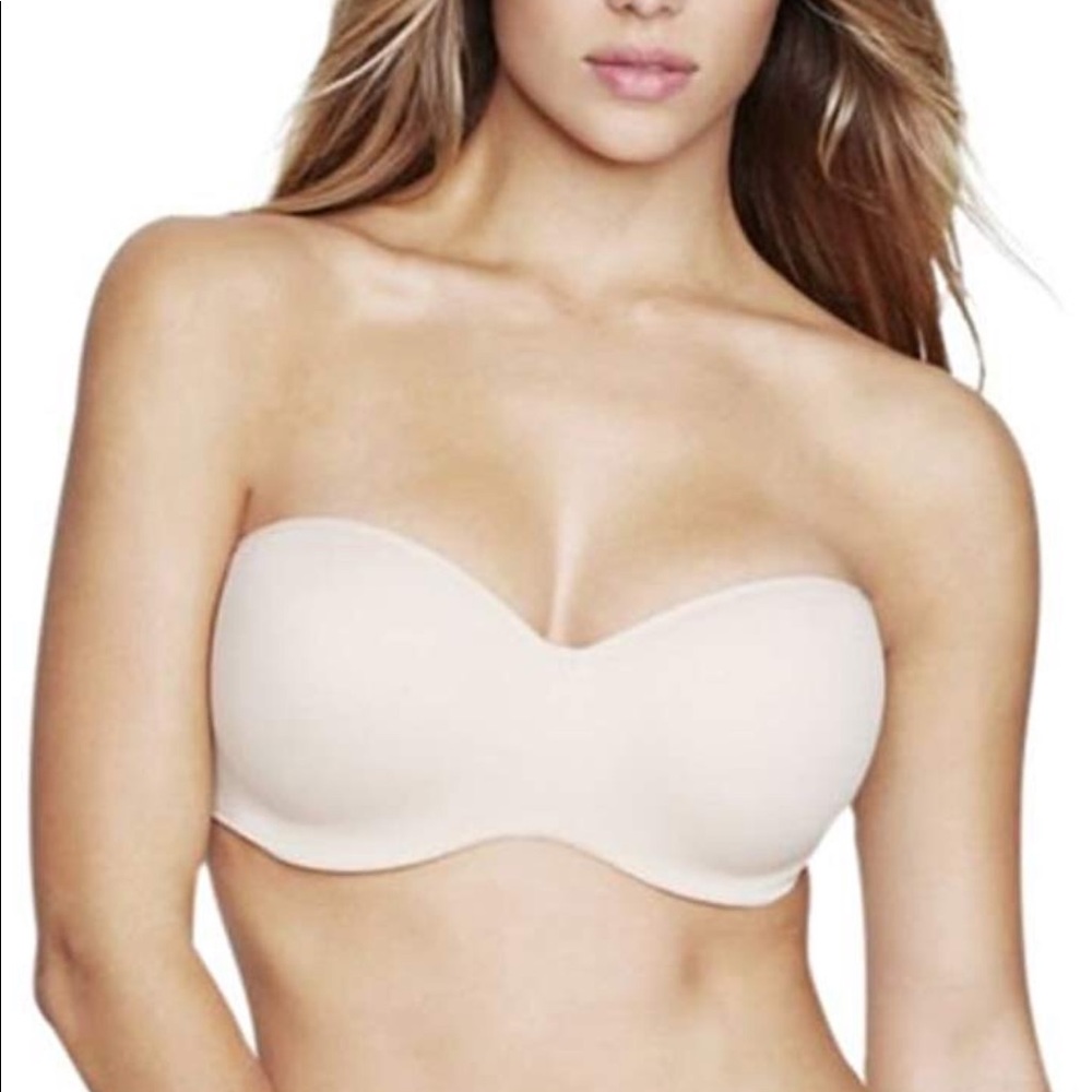 Plus Size Nude Strapless Bra
